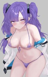 /twintails 1girls areola_slip areolae areolae_slip bare_belly bare_chest bare_hips bare_legs bare_midriff bare_navel bare_shoulders bare_skin bare_thighs belly belly_button bikini bikini_bottom bikini_top blue_archive blush blush_face blushing_at_viewer blushing_female blushing_lines breasts busty busty_female busty_girl busty_teen collarbone curvaceous curvaceous_body curvaceous_female curvaceous_figure curvaceous_hips curvaceous_teen curvy curvy_body curvy_female curvy_figure curvy_hips curvy_teen digital digital_art digital_drawing digital_drawing_(artwork) digital_media digital_media_(artwork) embarrassed embarrassed_expression embarrassed_female exposed_belly exposed_chest exposed_hips exposed_legs exposed_midriff exposed_navel exposed_shoulders exposed_skin exposed_thighs eyebrows_visible_through_hair female female_focus female_only flustered flustered_female front-tie_bikini front-tie_bikini_top grey_background groin halterneck head_tilt high_resolution high_school_student highres hourglass_figure inguinal_crease inguinal_ligament kawasuru large_breasts lean_figure long_hair looking_at_viewer micro_bikini midriff narrow_waist navel nipple_bulge nipples parted_bangs purple_bikini purple_bikini_bottom purple_bikini_top purple_eyebrows purple_eyes purple_eyes_female purple_hair purple_hair_female purple_string_bikini purple_swimsuit purple_swimwear school_girl shoulders sidelocks simple_background slender_body slender_waist slim_waist solo standing string_bikini swimsuit swimwear teen_girl teenage_girl teenage_nipples teenage_tits teenager thick_thighs thighs thong_bikini tilted_head twintails_(hairstyle) uncensored uncensored_breasts uncensored_nipples upper_body wide_hips young_female young_woman yuuka_(blue_archive)