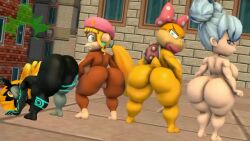 3d 3d_animation 4girls animated ass beret big_ass blonde_hair completely_nude completely_nude_female dixie_kong donkey_kong_(series) donkey_kong_country female female_only full_body furry furry_female glacier_woman kennyb0mber_(artist) mario_(series) midna music naked naked_female nintendo nude nude_female original original_character ponytail rareware ribbon sound tagme the_legend_of_zelda the_legend_of_zelda:_twilight_princess twerking twilight_princess video wendy_o._koopa