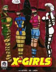 bondage corset degraded depowered evil gagged helpless humiliation jean_grey jubilee latex lezdom maid objectification parody punished restraints revenge rogue rope rubber shackles slut spanking storm strapped_down superheroine teen tied_up torment training uniform xmen