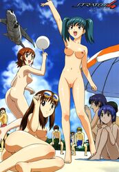 ass breasts doi_shizuha fujitani_kei honjo_mikaze ikeda_sora kikuhara_karin kisaragi_sayaka mikuriya_ran miyasawa_tsubasa nakamura_ayamo naked naked_on_the_beach nipples nude nude_female nude_filter nude_on_the_beach pussy stratos_4 swimsuit third-party_edit uncensored vagina