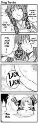 4koma comic hard_translated kagetsu_tohya kohaku kohaku_(tsukihime) lemlaml len len_(tsukihime) milk monochrome plate tohno_shiki toono_shiki translated translation_request tsukihime type-moon