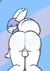 anthro ass ass_focus balls big_ass big_balls blush brokenrekordbro digital_media_(artwork) furry furry_only hair male male_only nervous nervous_smile pokémon_(species) pokemon pokemon_(species) tagme zangoose