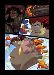 anal_vore boots comic cum dc dc_comics female female_prey giganta justice_league moaning onomatopoeia punch punching varu vore vore_belly wonder_woman wonder_woman_(series) yuri