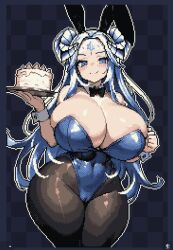 1girls big_ass breasts_bigger_than_head huge_breasts long_hair looking_at_viewer milk_engine pixel_art solo_female tagme thick_thighs wide_hips