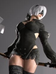 1girls 3d android ass big_ass big_breasts bottom_heavy breasts bust busty chest curvaceous curvy curvy_figure female female_focus gynoid hips hourglass_figure huge_ass huge_breasts humanoid large_ass large_breasts legs light-skinned_female light_skin mature mature_female nier nier:_automata nier_(series) platinum_games slim_waist thick thick_hips thick_legs thick_thighs thighs top_heavy voluptuous waist wide_hips word2 yorha_2b