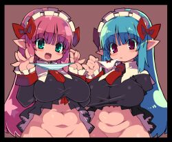 breasts convenient_censoring disgaea holding_panties large_breasts mage_(disgaea) nippon_ichi_software no_panties panties skirt_lift thick_thighs thighs zankuro