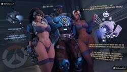 1boy 2girls 3d agent_colomar big_dick blizzard_entertainment blue-skinned_female bottomless bottomless_male captain_lacroix cheating cuckold dark-skinned_male dark_skin doomfist eskandart female female/female/male grabbing_from_behind gragrabbing_ass hung indoor_nudity indoors interracial lingerie male male/female/female melanin mirrorwatch multiple_girls overwatch overwatch_2 pimp skimpy_outfit sombra strike_commander_ogundimu tongue widowmaker wine wine_bottle wine_glass yellow_eyes