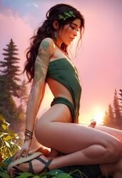 1femboy 2boys 2males ai_generated body_paint celtic druid erect_penis femboy femboysub feminine forest light-skinned_male long_hair male male_on_femboy male_only male_penetrating otoko_no_ko partially_clothed romantic sex sissy slut trap yaoi zenit2