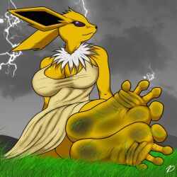 dirty_feet feet foot_fetish furry jolteon pokemon soles zp92