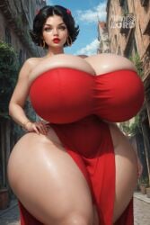 1female 1girl 1girls ai_generated alternate_body_type alternate_breast_size alternate_costume athletic athletic_female betty_boop big_ass big_breasts big_butt bimbo bimbo_body bimbo_lips black_hair bottom_heavy breasts breasts_bigger_than_head child_bearing_hips curvaceous curves curvy curvy_body curvy_female curvy_figure curvy_hips eye_contact fat_ass fat_butt fat_thighs female female_only gigantic_ass gigantic_breasts green_eyes hi_res high_resolution highres hips hips_wider_than_shoulders hourglass_figure huge_breasts human hyper hyper_breasts large_ass large_breasts large_butt large_thighs larger_female looking_at_viewer massive_breasts massive_thighs plump_lips seductive seductive_body seductive_look seductive_pose shiny_skin skull_crushing_thighs solo solo_female solo_focus stable_diffusion thick_ass thick_legs thick_thighs thicknesslord thighs top_heavy top_heavy_breasts voluptuous voluptuous_female wide_hips