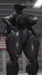 3d aeromorph aircraft animated animated anthro big_breasts breasts female female_only huge_breasts living_aircraft living_machine pose posing renthedragon shandra_(renthedragon) solo sr-71 sr-71_blackbird