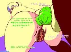 anal blond blonde_hair blonde_hair_female de88a8le_smuts dog_penis dubious_consent female hairy_pussy homestuck jade_harley knot painal pubes punishment rose_lalonde