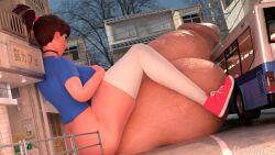 1futa 3d ass balls big_breasts bottomless breasts brown_hair clothing d.va futa_giantess futa_only futanari giantess gigantic_penis gigantic_testicles huge_balls huge_cock huge_penis huge_testicles hyper hyper_balls hyper_penis large_breasts light-skinned_futanari light_skin macro oversized_balls overwatch overwatch_2 penis sitting solo testicles thick_penis thighhighs unski113d