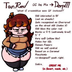 brown_hair caramel_macchiato cherryred_(derp777) chubby derp777 description fat friday_night_funkin friday_night_funkin_mod girlfriend_(friday_night_funkin) miserable obese oc oc_sheet original_character pink_skin satire shitpost tagme tanred_(derp777) tired white_background