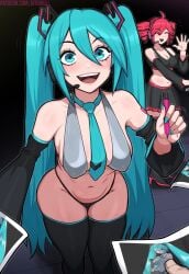 hatsune miku from vocaloid by afrobull