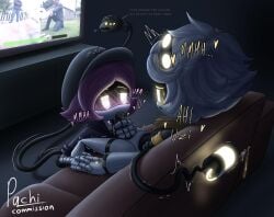 1boy1girl murder_drones n_(murder_drones) pachinsfw straight sucking_penis tagme uzi_(murder_drones)