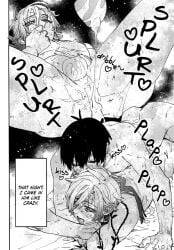 2boys anal anal_sex blue_lock blush brat_taming bratty_correction creampied_anus cum cum_drip cum_in_ass cum_in_pussy cum_inside cumshot drooling english_text focus_on_ass from_behind from_behind_position gay gay_anal gay_male gay_sex german_male isagi_yoichi kaiser_michael kissing_while_penetrated male male/male male_focus male_only male_penetrated male_penetrating male_penetrating_male michael_kaiser plap plap_(sound) rough_sex tattoo tattoo_on_arm tattooed_arm thrusting_into_ass yaoi