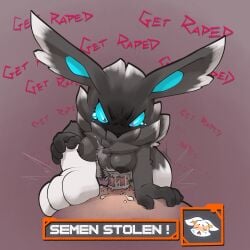 1:1 4chan_anon angry angry_sex anthro blue_inner_ear blue_sclera bodily_fluids bombun_(kekitopu) cum cum_inside dominant dominant_female dynabun_(kekitopu) eyewear female female_focus female_on_human female_rape foot_on_belly forced fur genital_fluids glasses group hand_on_knee hand_on_leg hi_res human human_on_anthro interspecies lagomorph leporid male male/female male_on_anthro mammal neck_tuft orange_eyewear orange_glasses pupils rabbit rape red_pupils sad sex solo_focus soot stomach_bulge tears tinted_glasses trio tuft unknown_artist white_body white_fur