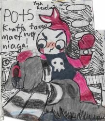 alternative_fashion anal anal_sex angry anthro arthropod ass begging_for_mercy begging_to_stop blot_(dandy's_world) blush bodily_fluids bracelet butt_slap clothed clothed_sex clothing colored_pencil_(artwork) covered_in_goo crab crustacean crying dandy's_world decapod dialogue door duo flaccid forced genitals grey_body hair hi_res humanoid humanoid_genitalia humanoid_penis ichor jewelry long_hair malacostracan male male/male male_penetrated male_penetrating male_penetrating_male mammal marine marker_(artwork) mime penetration penile penis puddle punk questionable_consent rape red_eyes roblox sex shirt shrimp shrimpo_(dandy's_world) simple_background skull_symbol slap slap_mark spanking spiked_bracelet spikes t-shirt tears text toons_(dandys_world) topwear traditional_media_(artwork) twisteds_(dandys_world) white_background yoshreveluv