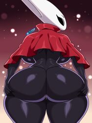 1girls 2_horns alternate_body_type alternate_breast_size arthropod artist_name big_ass big_breasts big_butt black_body black_skin breasts bubble_ass bubble_butt bug bug_girl female female_only hollow_knight hornet_(hollow_knight) large_ass large_breasts large_butt silksong