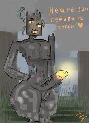 creaking (minecraft) from minecraft by therandombee