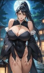 1girls ai_generated big_breasts breasts breasts_bigger_than_head breasts_exposed breasts_out china_dress chun_yan_(shuumatsu_no_valkyrie) cleavage exposed_breasts female female_focus gigantic_breasts hanging_breasts huge_breasts large_breasts milf oppai qipao record record_of_ragnarok shuumatsu_no_valkyrie uncensored voluptuous voluptuous_female