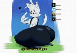 big_ass big_breasts big_butt english english_commentary english_dialogue english_text femboy femboy_fox fox girly girly_boy rule_63 silly_the_fox sonic_(series) sonic_the_hedgehog_(series) starstar000