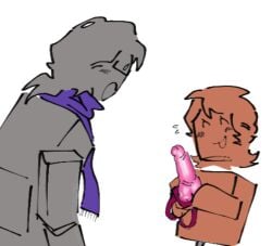 2girls blocky_body dildo genderswap genderswap_(mtf) holding_object holding_sex_toy lesbian_couple lesbians mannequin mannequin_mark_(regretevator) no_sex prndj47 regretevator roblox roblox_game robloxian rule_63 scarf self_upload sex_toy strap-on surprised wallmark wallmarkyurisoyummy wallter_(regretevator) yuri