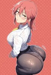 ai_generated ass ass_focus big_ass big_butt big_thighs bubble_ass bubble_butt butt_focus dress_shirt enormous_ass enormous_butt enormous_thighs fat_ass fat_butt female female_focus female_only glasses huge_ass huge_butt huge_thighs kobayashi kobayashi-san_chi_no_maidragon massive_ass massive_butt massive_thighs milf necktie pants red_hair shirt simple_background sweat sweaty sweaty_body sweaty_butt thick thick_ass thick_butt thick_thighs thighs yellow_eyes zeca997