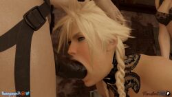 cloud strife from final fantasy by femdomvr
