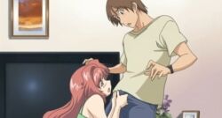 1boy 1boy1girl 1girl1boy 1girls aniyome_wa_ijippari begging begging_for_sex brown_hair clothed desperate desperate_for_sex desperation duo duo_focus female grabbing grabbing_penis holding holding_penis horny horny_female katsuragi_tsutomu long_hair male male/female penis red_hair short_hair tagme takama_kozue
