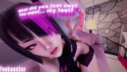 1girls 2025 3d 3d_(artwork) 3d_model barefeet barefoot bedroom bedroom_eyes big_feet curvy curvy_figure dialogue digital_media_(artwork) feet feet_fetish feet_focus feet_together feet_up female female_only foot_fetish foot_focus foot_play footoaster footwear fully_clothed high_quality highres juri_han laying_down laying_on_bed lips lipstick long_toenails pale-skinned_female pale_skin purple_eyes sole_female soles soles_female soles_fetish solo_female street_fighter street_fighter_6 talking_to_viewer teasing toenail_polish toenails virt-a-mate virtamate