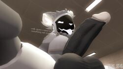 3d_(artwork) anthro balls big_balls big_penis blep digital_media_(artwork) evil_grin femboy genitals hi_res huge_balls huge_cock hyper hyper_balls hyper_genitalia hyper_penis low-angle_view machine male penis protogen smile solo source_filmmaker_(artwork) tongue tongue_out zabivnoy_krabsburger