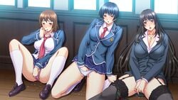 clothing female masturbation mind_control panties school_uniform skirt skyhouse teacher