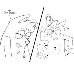 2025 2koma 3_toes anthro anthro_on_anthro anthro_penetrated anthro_penetrating anthro_penetrating_anthro arm_tuft arms_bent australian_cattle_dog bedding bent_leg big_eyes biped black_and_white black_heart black_text bluey_(series) canid canine canis cattledog cheek_tuft chest_tuft closed_eyes comic dialogue digital_drawing_(artwork) digital_media_(artwork) domestic_dog duo elbow_tuft ellipsis english_text eye_roll eyebrows facial_tuft featureless_chest feet female female_penetrated flat_chested from_front_position fur fur_tuft gloves_(marking) grabbing_sheets head_down head_tuft heart_symbol hearts_around_body herding_dog husband husband_and_wife husband_penetrating_wife intraspecies iris looking_pleasured lying male male/female male_penetrating male_penetrating_female mammal markings married_couple mature_anthro mature_female mature_male missionary_position monochrome name_drop name_in_dialogue narrowed_eyes nude nude_anthro nude_female nude_male obscured_penetration on_back one_ear_up open_mouth partial_speech_bubble pastoral_dog pawpads penetration plantigrade pointy_ears pointy_speech_bubble prick_ears pupils pussy sex shaking slightly_chubby slightly_chubby_anthro slightly_chubby_female snout speech_bubble spots spotted_body spotted_fur spread_legs spreading stripe_heeler tail talking_to_another talking_to_partner teeth text thick_eyebrows toes tongue tremble_spikes trixie_heeler tuft vaginal_penetration wife xthe_real_cjx
