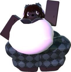 earrings female hyena hyper hyper_ass hyper_breasts hyper_thighs jewelry muleya prisma3d robloxian sigmaman73828282747 spotted_fur tagme