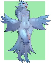 absurd_res anivia_(lol) anthro avian balls big_penis biped bird elemental_creature feathered_wings feathers femboy flaccid forehead_gem front_view ftm_crossgender gem genitals hi_res humanoid_genitalia humanoid_penis ice ice_creature league_of_legends long_neck long_penis male mineral_fauna nude_male penis riot_games rule_63 sepiruth solo tail tail_feathers tencent tongue tongue_out wide_hips winged_arms wings