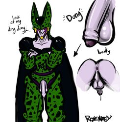 1boy cell_(dragon_ball) dragon_ball dragon_ball_z male male_only perfect_cell rosemary-the-skunk solo tagme