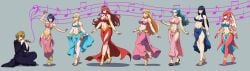 absurdres alternate_costume arm_bands bare_legs bare_shoulders barefoot big_breasts black_eyes blonde_hair blue_eyes blue_hair bracers breasts circlet cleavage closed_eyes collar crossed_legs crossover dancing disney dlobo777 empty_eyes eyebrows_visible_through_hair female femsub flute grey_background grey_eyes happy_trance harem harem_girl harem_girls harem_outfit hypnosis hypnotic_audio hypnotic_music hyuuga_hinata instrument jewelry kingdom_hearts large_breasts legs loincloth long_hair male maledom midriff mipha mitsuru_kirijo multiple_girls multiple_subs music namine naruto_(series) navel necklace nefertari_vivi nintendo one_piece persona_(series) persona_3 princess_zelda purple_eyes red_eyes red_hair roxas sandals short_hair side_slits simple_background sitting smile the_legend_of_zelda xion yellow_eyes zelda_(hyrule_warriors) zora