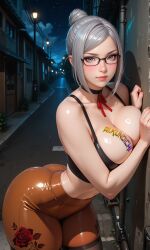 ai_generated aikunoichi anime ass bikini booty bra breasts ecchi hentai huge_ass huge_boobs huge_breast lace lewd lingerie nsfw pantie panties patreon prison_school rule34 sfw shiraki_meiko solo_female