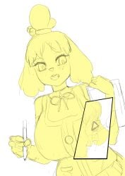 isabelle (animal crossing) fan art
