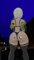 1girls anby_demara animated ass ass_focus big_ass female female_only idontexpect shaking_ass tagme tattoo thick_thighs video vrchat vrchat_avatar zenless_zone_zero
