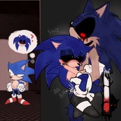 2011x anal anal_sex ankifun blush cum cum_inside ejaculation ejaculation_while_penetrated english_text gay genital_fluids hiding holding_leg kolossos male male_penetrating male_penetrating_male orgasm outcome_memories outdoors penetration red_eyes roblox roblox_game sega size_difference sonic.exe sonic.exe_(series) sonic_(series) sonic_the_hedgehog sonic_the_hedgehog_(series) yaoi