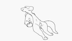 2d_animation animal_genitalia animal_penis animated anthro bodily_fluids bottomless canary_(fiaskers) clothed clothing digital_media_(artwork) erection excessive_genital_fluids excessive_precum fiaskers frame_by_frame fur genital_fluids genitals grimace hoodie hoodie_only joel_(fiaskers) male mammal monochrome open_mouth penis precum simple_background solo squirming straining tail tapering_penis topwear topwear_only widescreen