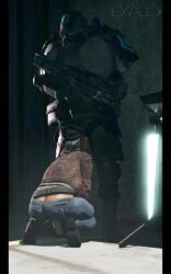 1boy 1girls 3d alyx_vance alyx_vance_(half-life:alyx) animated armor ass blowjob clothed clothed_female_clothed_male clothing combine_(half-life_series) combine_soldier_(half-life_series) fellatio female gun half-life:_alyx half-life_(series) half-life_2 jeans lyally male male/female oral panty_peek pleasuring_the_enemy shorter_than_10_seconds sound straight sucking tagme thong vertical_video video