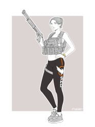 female hips leggings midriff tactical_gear tchenart the_division the_division_2 thighs