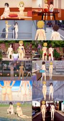 1boy 2girls ass barefoot basketball beach blonde_hair breasts brown_hair butterfly cactus censored_to_uncensored clothed_female_nude_female clothed_female_nude_male completely_nude completely_nude_female completely_nude_male couch david_(cheesehouse95) destiny_(cheesehouse95) glasses koikatsu lake lamp mario_(series) miniskirt navel nipples nude nude_female nude_male nudist ocean penis pussy retropunch school_uniform short_hair sign small_cactus soda_can stickers super_leaf super_mushroom super_star thighhighs thwomp yoshi_egg