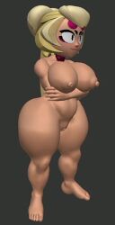 3d 3d_(artwork) brawl_stars brawler breasts charlie_(brawl_stars) nude