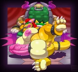 anthro anus areola ass balls barefoot big_balls big_breasts big_nipples big_penis bowletta bowser breasts chair claws cock_ring cum cum_on_penis dickgirl dragon erection furry futa_only futanari genderswap huge_balls huge_breasts hybrid hyper hyper_balls hyper_breasts hyper_penis intersex king koopa looking_at_viewer lying mario_(series) mario_and_luigi_(series) nazuu-m0nster nintendo nipples nude on_floor on_side open_mouth orgasm pawpads paws penis presenting presenting_hindquarters presenting_pussy pussy raised_leg reptile royal_rod royalty scalie sharp_claws sharp_teeth shell slightly_chubby smile solo spikes spread_legs spreading teeth throne toe_claws tongue tongue_out turtle vein veiny_penis video_games