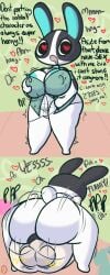 amazon_position animal_crossing anthro aroused aroused_face ass assertive_female big_breasts bodily_fluids bouncing_butt breasts cleavage clothed clothing crouching dominant dominant_female dotty_(animal_crossing) drooling duo erect_nipples faceless_character faceless_male female from_front_position heart_eyes heart_symbol hi_res horny
 human instant_loss_2koma klutzatdusk lagomorph leporid looking_at_viewer male male/female mammal mating_press nintendo nipples penetration rabbit saliva sex skimpy thick_thighs undressing vaginal_penetration wide_hips